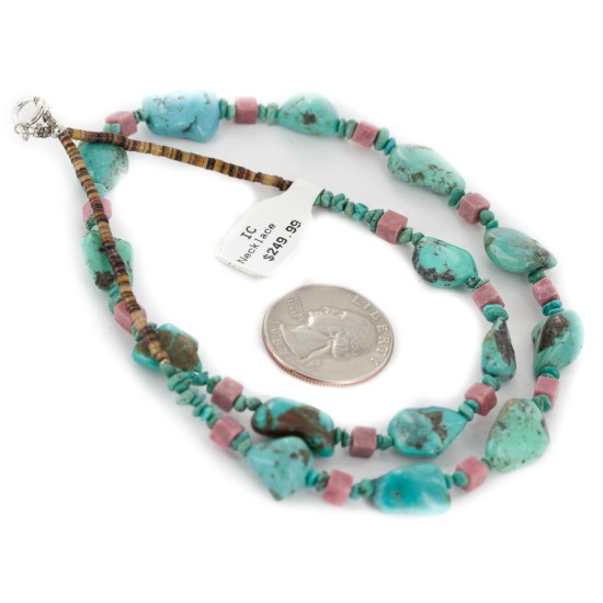 .925 Sterling Silver Certified Authentic Navajo Natural Charoite and Turquoise Native American Necklace 15205-8 .925 Sterling Silver Certified Authentic Navajo Natural Charoite and Turquoise Native American Necklace 15205-8