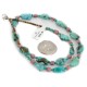 .925 Sterling Silver Certified Authentic Navajo Natural Charoite and Turquoise Native American Necklace 15205-8 .925 Sterling Silver Certified Authentic Navajo Natural Charoite and Turquoise Native American Necklace 15205-8