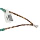 .925 Sterling Silver Certified Authentic Navajo Natural Charoite and Turquoise Native American Necklace 15205-8