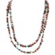 2 Strand Certified Authentic .925 Sterling Silver Navajo Natural Jasper and Multicolor Stones Native American Necklace 16020-83