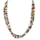 2 Strand Certified Authentic Navajo .925 Sterling Silver Natural Agate and Multicolor Stones Native American Necklace 15315-28 2 Strand Certified Authentic Navajo .925 Sterling Silver Natural Agate and Multicolor Stones Native American Necklace 15315-28