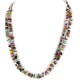 2 Strand Certified Authentic Navajo .925 Sterling Silver Natural Multicolor Stones Native American Necklace 15501-53 2 Strand Certified Authentic Navajo .925 Sterling Silver Natural Multicolor Stones Native American Necklace 15501-53