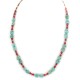 .925 Sterling Silver Certified Authentic Navajo Coral Natural Turquoise Native American Necklace 1579-14 .925 Sterling Silver Certified Authentic Navajo Coral Natural Turquoise Native American Necklace 1579-14