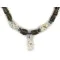 Certified Authentic Navajo .925 Sterling Silver White Howlite Smoky Quartz Native American Necklace 750114-30 Certified Authentic Navajo .925 Sterling Silver White Howlite Smoky Quartz Native American Necklace 750114-30