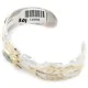 12kt Gold Filled and .925 Sterling Silver Certified Authentic Feather Handmade Navajo Natural Spiderweb Turquoise Native American Bracelet 12968-301