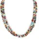 2 Strand Certified Authentic .925 Sterling Silver Navajo Natural Turquoise and Multicolor Stones Native American Necklace 15304-70 2 Strand Certified Authentic .925 Sterling Silver Navajo Natural Turquoise and Multicolor Stones Native American Necklace 15304-70