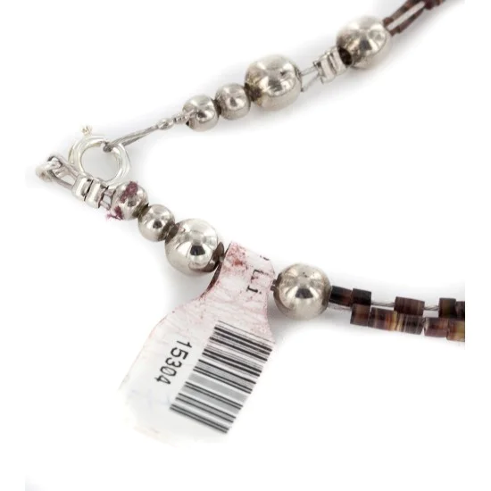 2 Strand Certified Authentic .925 Sterling Silver Navajo Natural Turquoise and Multicolor Stones Native American Necklace 15304-70 2 Strand Certified Authentic .925 Sterling Silver Navajo Natural Turquoise and Multicolor Stones Native American Necklace 15304-70