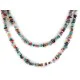 2 Strand Certified Authentic .925 Sterling Silver Navajo Natural Turquoise and Multicolor Stones Native American Necklace 15501-221 2 Strand Certified Authentic .925 Sterling Silver Navajo Natural Turquoise and Multicolor Stones Native American Necklace 15501-221