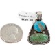 Certified Authentic .925 Sterling Silver Handmade Navajo Turquoise Native American Pendant 740104-79