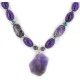 Certified Authentic Navajo .925 Sterling Silver Natural Amethyst and Sugilite Native American Necklace 750109-10 Certified Authentic Navajo .925 Sterling Silver Natural Amethyst and Sugilite Native American Necklace 750109-10