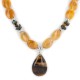 Certified Authentic Navajo .925 Sterling Silver Natural Turquoise Agate and Tigers Eye Native American Necklace 15465-26 Certified Authentic Navajo .925 Sterling Silver Natural Turquoise Agate and Tigers Eye Native American Necklace 15465-26