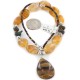 Certified Authentic Navajo .925 Sterling Silver Natural Turquoise Agate and Tigers Eye Native American Necklace 15465-26 Certified Authentic Navajo .925 Sterling Silver Natural Turquoise Agate and Tigers Eye Native American Necklace 15465-26