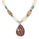 Certified Authentic Navajo .925 Sterling Silver Natural Turquoise Agate Jasper Native American Necklace 15760-35