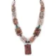 Certified Authentic Navajo .925 Sterling Silver Natural Turquoise Hematite and Jasper Native American Necklace 750122-41 Certified Authentic Navajo .925 Sterling Silver Natural Turquoise Hematite and Jasper Native American Necklace 750122-41
