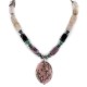 Certified Authentic Navajo .925 Sterling Silver Natural Turquoise Hematite Charoite Agate and Black Onyx Native American Necklace 15868-20 Certified Authentic Navajo .925 Sterling Silver Natural Turquoise Hematite Charoite Agate and Black Onyx Native American Necklace 15868-20