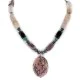 Certified Authentic Navajo .925 Sterling Silver Natural Turquoise Hematite Charoite Agate and Black Onyx Native American Necklace 15868-20 Certified Authentic Navajo .925 Sterling Silver Natural Turquoise Hematite Charoite Agate and Black Onyx Native American Necklace 15868-20