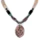 Certified Authentic Navajo .925 Sterling Silver Natural Turquoise Hematite Charoite Agate and Black Onyx Native American Necklace 15868-20 Certified Authentic Navajo .925 Sterling Silver Natural Turquoise Hematite Charoite Agate and Black Onyx Native American Necklace 15868-20