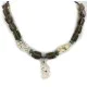 Certified Authentic Navajo .925 Sterling Silver White Howlite Smoky Quartz Native American Necklace 750114-30 Certified Authentic Navajo .925 Sterling Silver White Howlite Smoky Quartz Native American Necklace 750114-30