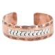 Navajo .925 Sterling Silver Handmade Certified Authentic Pure Copper Native American Bracelet 13000-301