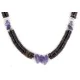 Certified Authentic Navajo .925 Sterling Silver Natural Graduated Heishi and Amethyst Native American Necklace 15151-16 Certified Authentic Navajo .925 Sterling Silver Natural Graduated Heishi and Amethyst Native American Necklace 15151-16