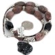 Bear Certified Authentic Navajo .925 Sterling Silver Natural Black Onyx Charoite and Snowflake Obsidian Native American Necklace 15632-41 Bear Certified Authentic Navajo .925 Sterling Silver Natural Black Onyx Charoite and Snowflake Obsidian Native American Necklace 15632-41