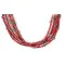5 Strand Certified Authentic Navajo .925 Sterling Silver Coral and Natural Turquoise Native American Necklace 25278-78 5 Strand Certified Authentic Navajo .925 Sterling Silver Coral and Natural Turquoise Native American Necklace 25278-78
