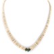 Certified Authentic .925 Sterling Silver Navajo Natural Turquoise Graduated Melon Shell Native American Necklace 15562-538