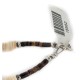Certified Authentic .925 Sterling Silver Navajo Natural Turquoise Graduated Melon Shell Native American Necklace 15562-538