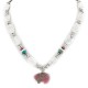 Certified Authentic Bear Navajo .925 Sterling Silver Natural Turquoise Spiny Oyster and Charoite Native American Necklace 15204 Certified Authentic Bear Navajo .925 Sterling Silver Natural Turquoise Spiny Oyster and Charoite Native American Necklace 15204