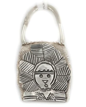 Certified Authentic Navajo .925 Sterling Silver Native American Keychain 10335