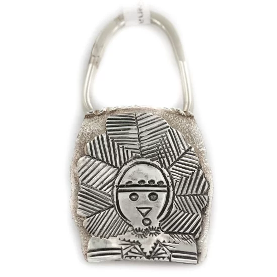 Certified Authentic Navajo .925 Sterling Silver Native American Keychain 10335