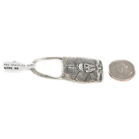 Certified Authentic Navajo .925 Sterling Silver Native American Keychain 10335