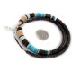 Certified Authentic Navajo .925 Sterling Silver Natural Graduated Heishi and Graduated Melon Shell Native American Necklace  15132-21