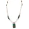Certified Authentic Navajo .925 Sterling Silver Natural Graduated Melon Shell and Turquoise Native American Necklace 17081-5 Certified Authentic Navajo .925 Sterling Silver Natural Graduated Melon Shell and Turquoise Native American Necklace 17081-5