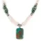 Certified Authentic Navajo .925 Sterling Silver Natural Graduated Melon Shell and Turquoise Native American Necklace 17081-5 Certified Authentic Navajo .925 Sterling Silver Natural Graduated Melon Shell and Turquoise Native American Necklace 17081-5