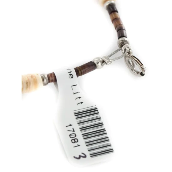 Certified Authentic Navajo .925 Sterling Silver Natural Graduated Melon Shell Turquoise Native American Necklace 17081-3 Certified Authentic Navajo .925 Sterling Silver Natural Graduated Melon Shell Turquoise Native American Necklace 17081-3