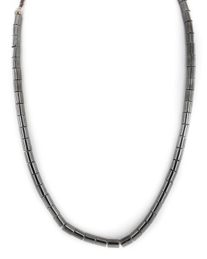 Certified Authentic Navajo .925 Sterling Silver Natural Hematite Native American Necklace 15435 Certified Authentic Navajo .925 Sterling Silver Natural Hematite Native American Necklace 15435