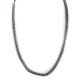 Certified Authentic Navajo .925 Sterling Silver Natural Hematite Native American Necklace 15435