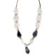 Certified Authentic Navajo .925 Sterling Silver Natural Snowflake Obsidian Native American Necklace 15778-80