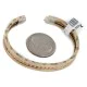 Feather Navajo Handmade Certified Authentic Pure Copper Brass Native American Bracelet 13008-2