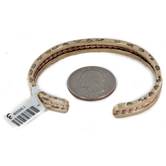 Kokopelli Navajo .925 Sterling Silver Handmade Certified Authentic Pure Copper Brass Native American Bracelet 13008-3 Kokopelli Navajo .925 Sterling Silver Handmade Certified Authentic Pure Copper Brass Native American Bracelet 13008-3