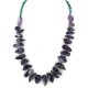 Certified Authentic Navajo .925 Sterling Silver Natural Turquoise Amethyst Native American Necklace 17070-2 Certified Authentic Navajo .925 Sterling Silver Natural Turquoise Amethyst Native American Necklace 17070-2