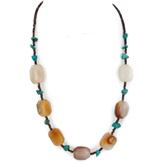 Certified Authentic Navajo .925 Sterling Silver Natural Turquoise Carnelian Native American Necklace 17070-100 Certified Authentic Navajo .925 Sterling Silver Natural Turquoise Carnelian Native American Necklace 17070-100