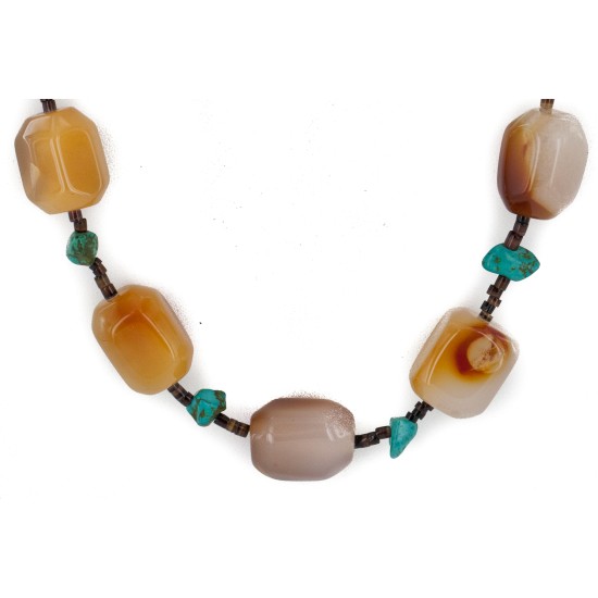 Certified Authentic Navajo .925 Sterling Silver Natural Turquoise Carnelian Native American Necklace 17070-100 Certified Authentic Navajo .925 Sterling Silver Natural Turquoise Carnelian Native American Necklace 17070-100