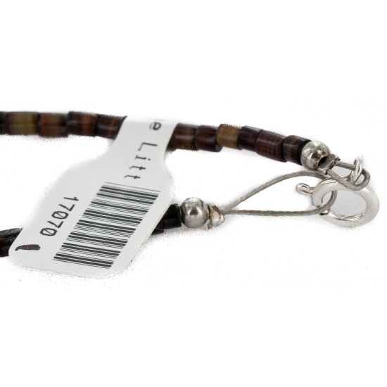 Certified Authentic Navajo .925 Sterling Silver Natural Turquoise Carnelian Native American Necklace 17070-100 Certified Authentic Navajo .925 Sterling Silver Natural Turquoise Carnelian Native American Necklace 17070-100