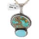 Handmade .925 Sterling Silver Natural Turquoise and Turquoise Native American Necklace 24478-1 Handmade .925 Sterling Silver Natural Turquoise and Turquoise Native American Necklace 24478-1