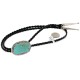 Handmade Certified Authentic Navajo .925 Sterling Silver Natural Turquoise Native American Bolo Tie 24481