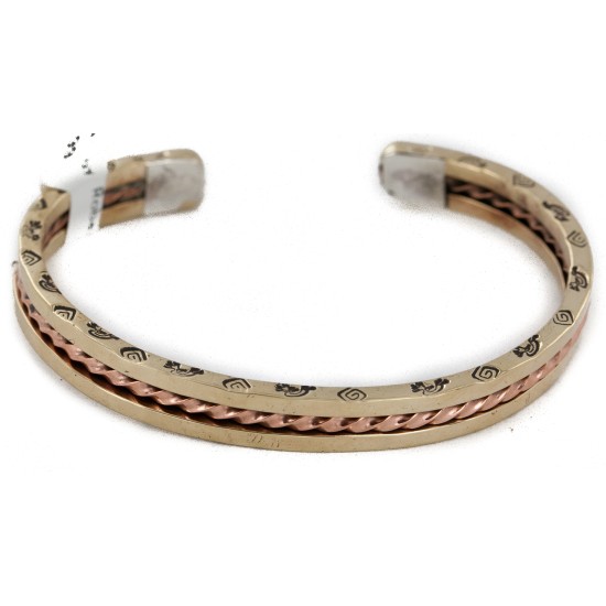 Kokopelli Navajo .925 Sterling Silver Handmade Certified Authentic Pure Copper Brass Native American Bracelet 13008-3 Kokopelli Navajo .925 Sterling Silver Handmade Certified Authentic Pure Copper Brass Native American Bracelet 13008-3