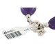 Certified Authentic Nickel Navajo Natural Purple Charoite Native American Bracelet 13039-14