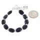Certified Authentic Nickel Navajo Natural Purple Goldstone Native American Bracelet 13039-8